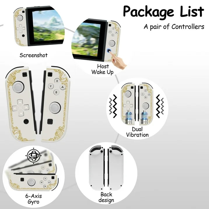 Game Controller for Nintendo Switch, White GWZL