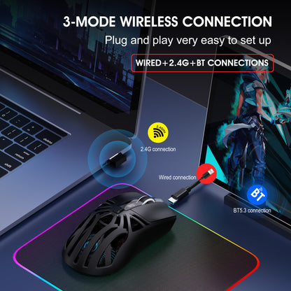 UHM Wireless Gaming Mouse,T400 Black
