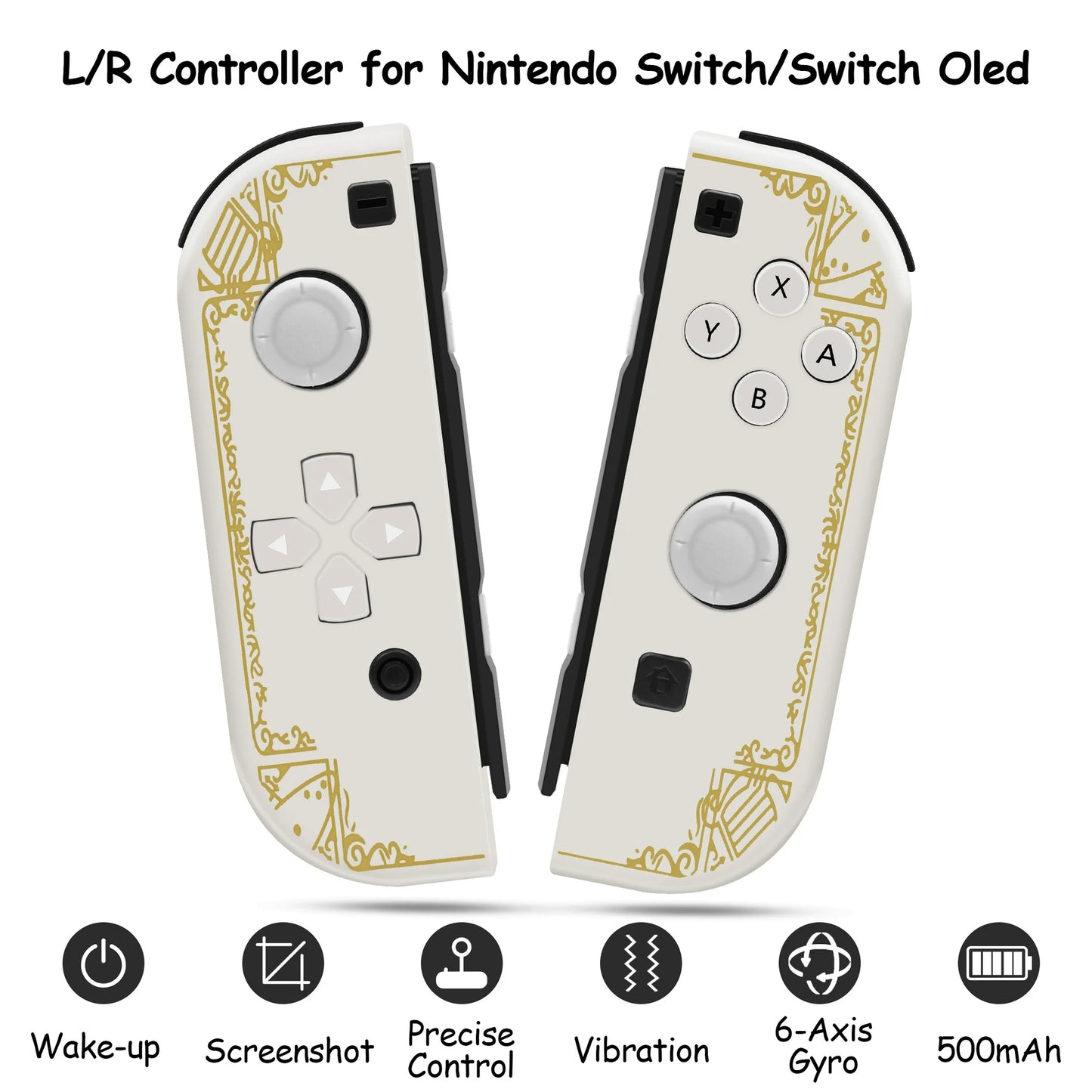 UVQYC Joypad Controller for Nintendo Switch,Wireless Controller (L/R)  Support Dual Vibration/Wake-up Function/Motion Control