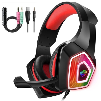 Hexamurby Wired Gaming Headset V1 Red