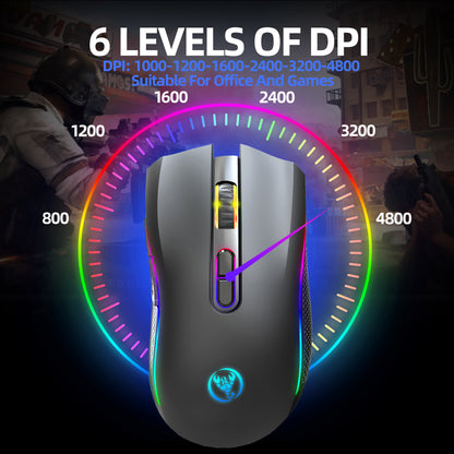 HUM Wireless Gaming Mouse,T69 Black
