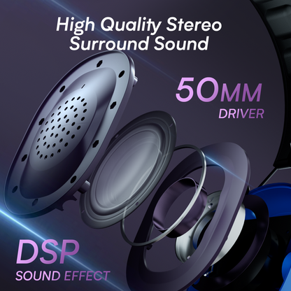 UHM G2000 Wireless Gaming Headset,Blue