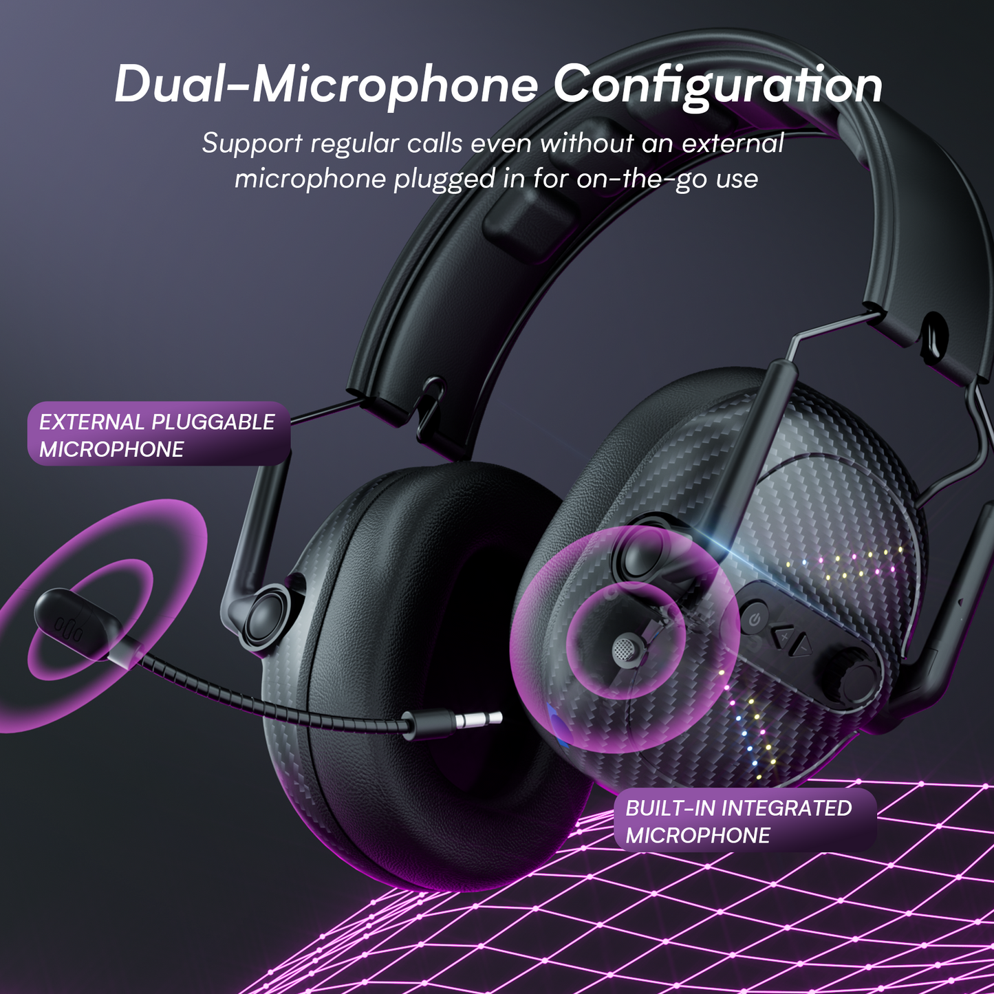 UHM G2000 Wireless Gaming Headset, Black