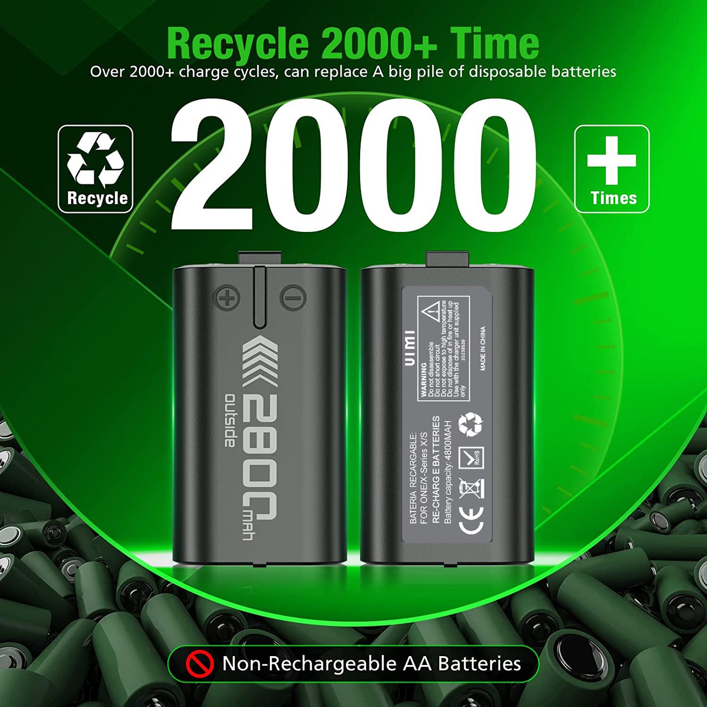 Charger for Xbox One Controller Battery Pack,SND-492