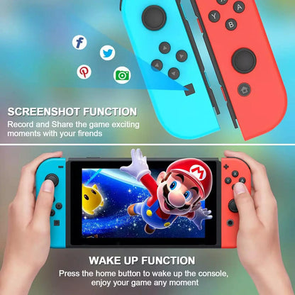 UHM JoyPad for Nintendo Switch Controller, Blue Red
