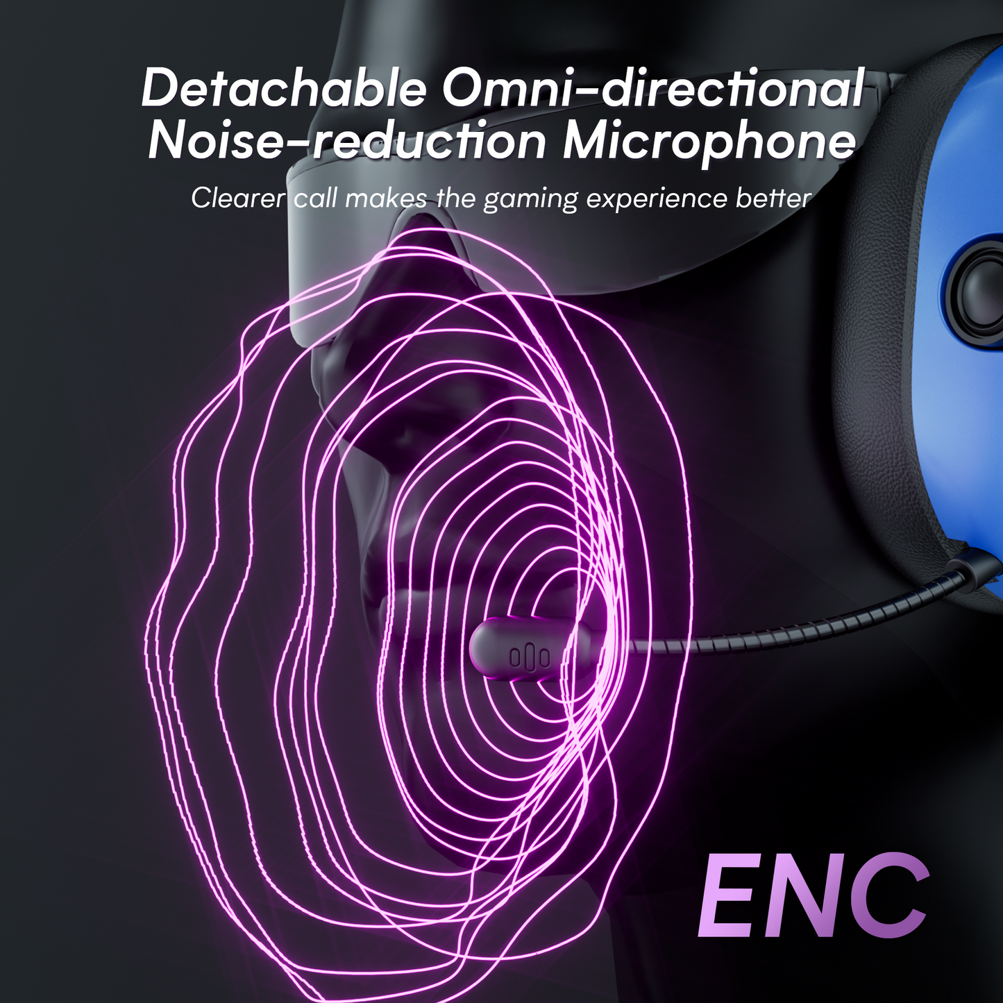 UHM G2000 Wireless Gaming Headset,Blue