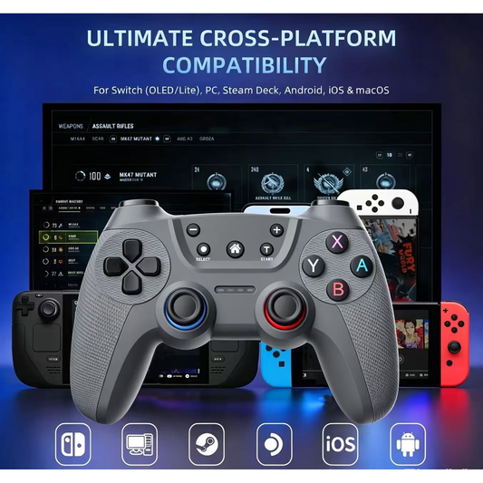 ERFKJE  Switch Pro Controller for N-Switch/Lite/OLED,Remote Switch Control for Android/IOS/Windows PC