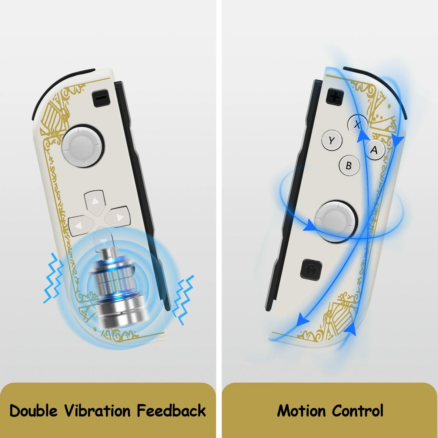 UVQYC Joypad Controller for Nintendo Switch,Wireless Controller (L/R)  Support Dual Vibration/Wake-up Function/Motion Control