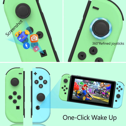 UHM Switch Controller for Nintendo Switch,Joypad Controllers，green&blue