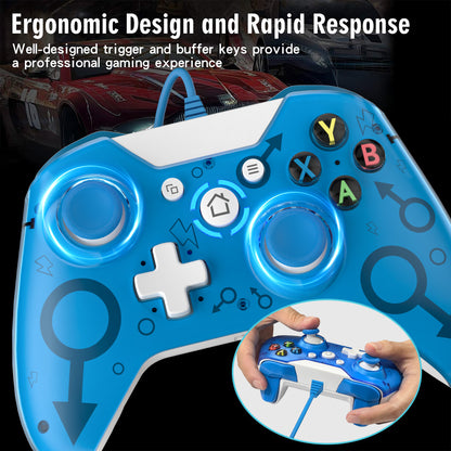 Wired Xbox 360 Controller Gamepad Joystick Compatible with Xbox 360/360 Slim /PC/ Windows 8 10 11