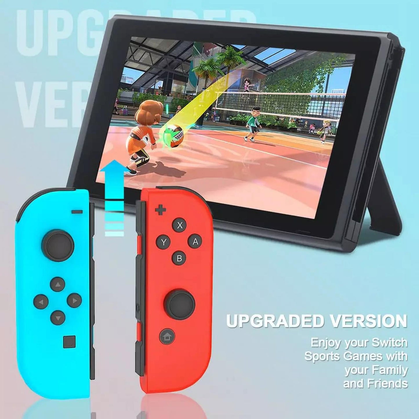UHM JoyPad for Nintendo Switch Controller, Blue Red