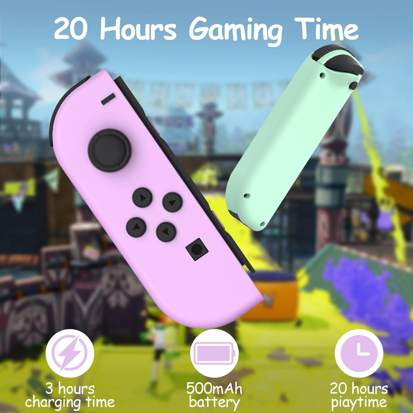 RCY Joy Con Controller for Nintendo Switch,Switch Joypad Controller, Purple Green