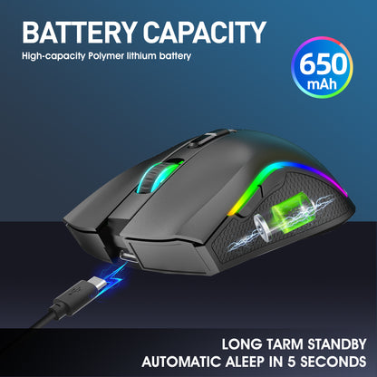 HUM Wireless Gaming Mouse,T69 Black