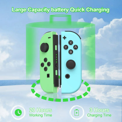 UHM Switch Controller for Nintendo Switch,Joypad Controllers，green&blue