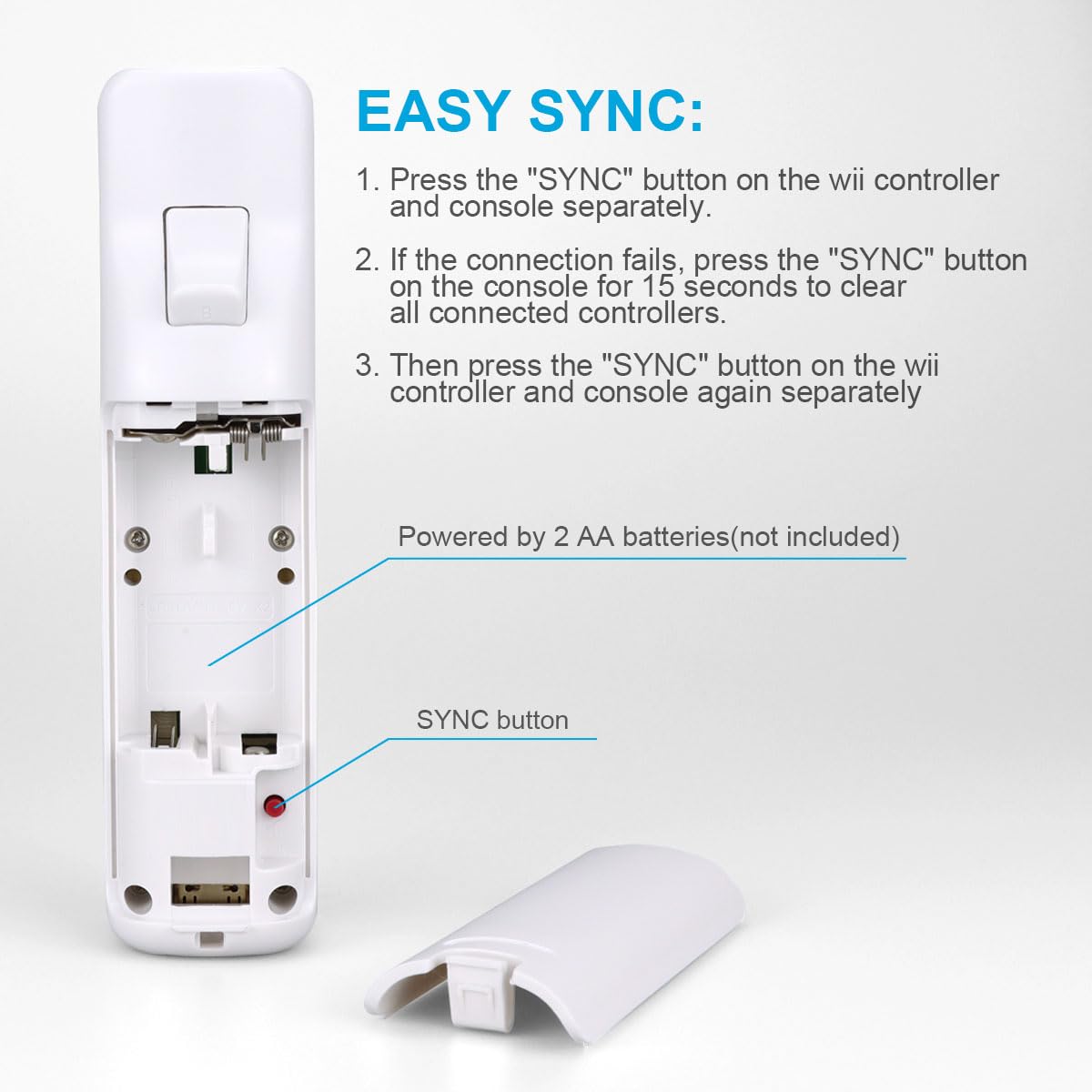 UHM Wii Remote Controller Compatiable with Nintendo Wii/Wii U