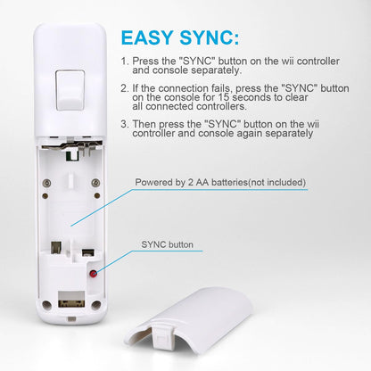UHM Wii Remote Controller Compatiable with Nintendo Wii/Wii U