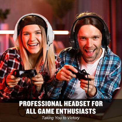 RCY Gaming Headset 3.5MM Wired for PS4 PS5, GS410 Black