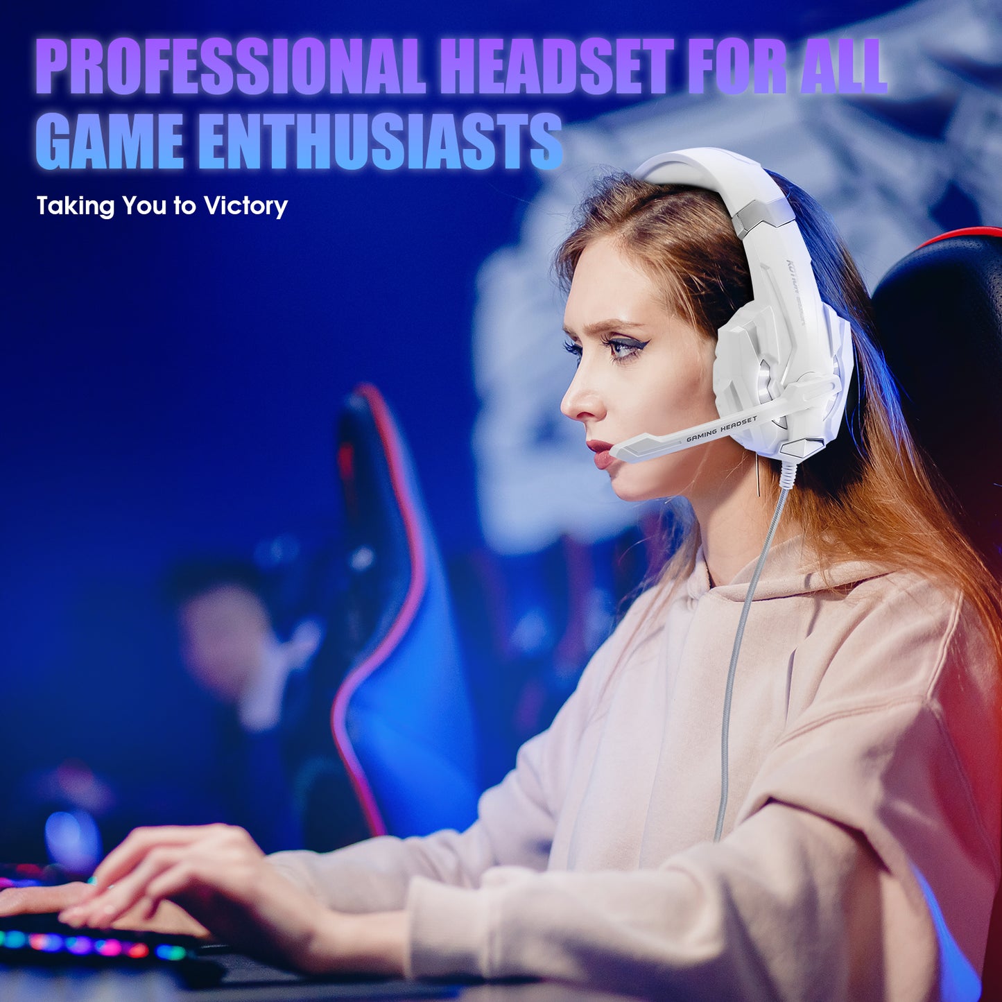 RCY Gaming Headset for PS4 PS5 Switch Xbox One PC with 3.5mm Wired,Surround Sound