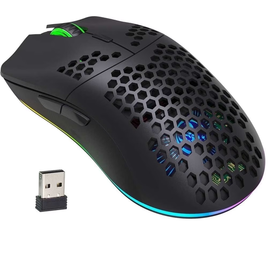Hexamurby   T66 2.4G Wired Wireless Gaming Mouse Black
