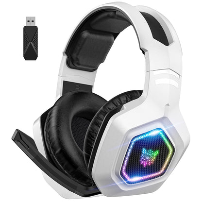 RCY Wireless Gaming Headset for PS5/PS4/PC Laptop,B100 White