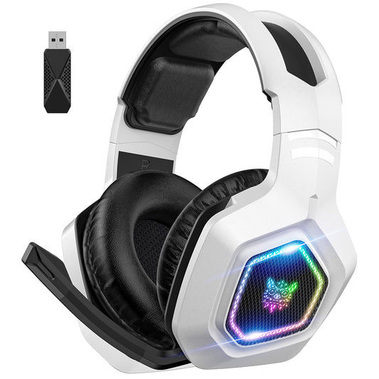 RCY Wireless Gaming Headset for PS5/PS4/PC Laptop,B100 White