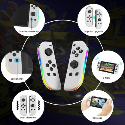 RCY 3D RGB Joypad Controller for Switch, White