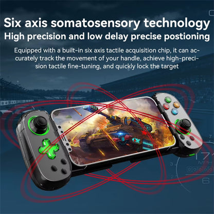 RCY Wireless Mobile Gaming Controller for iPhone/Android/PC,D7 Black