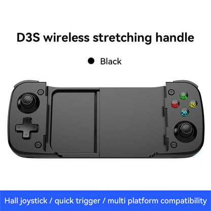 RCY Wireless Mobile Gaming Controller for Android IOS,D3S Black