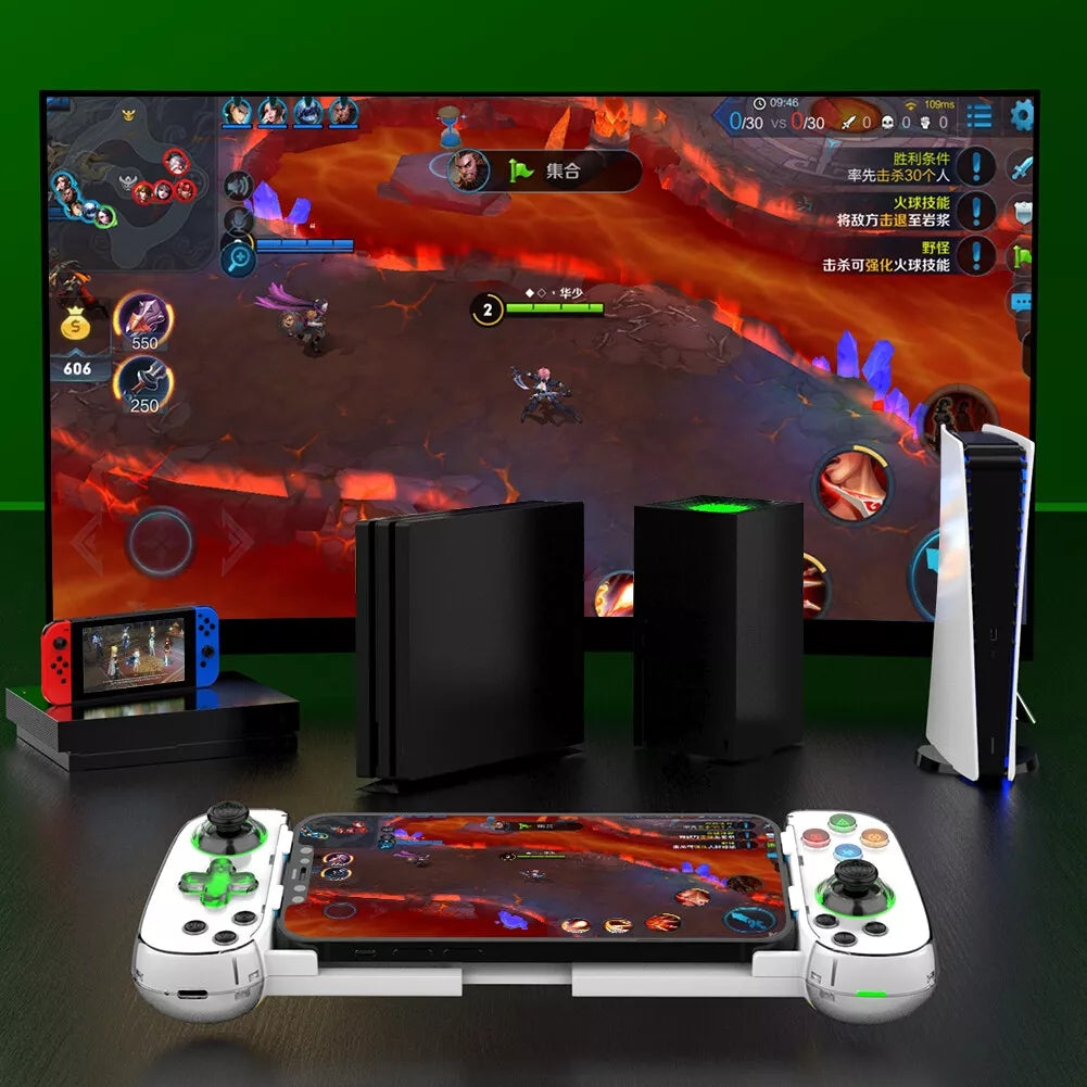 RCY Mobile Phone Controller With Expandable Game Controller,D3S White