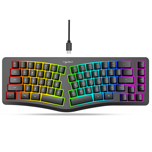 Ergonomic Gaming Keyboard with 69 - Key Compact Layout