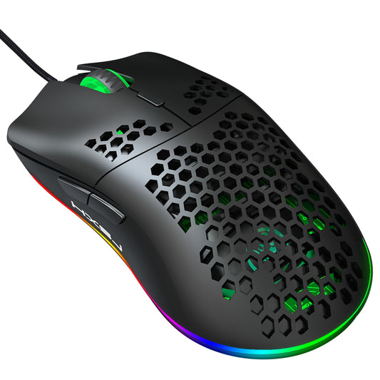UHM T66 Mini Ultralight USB Wired Gaming Mouse,Black, USB Wired Mouse