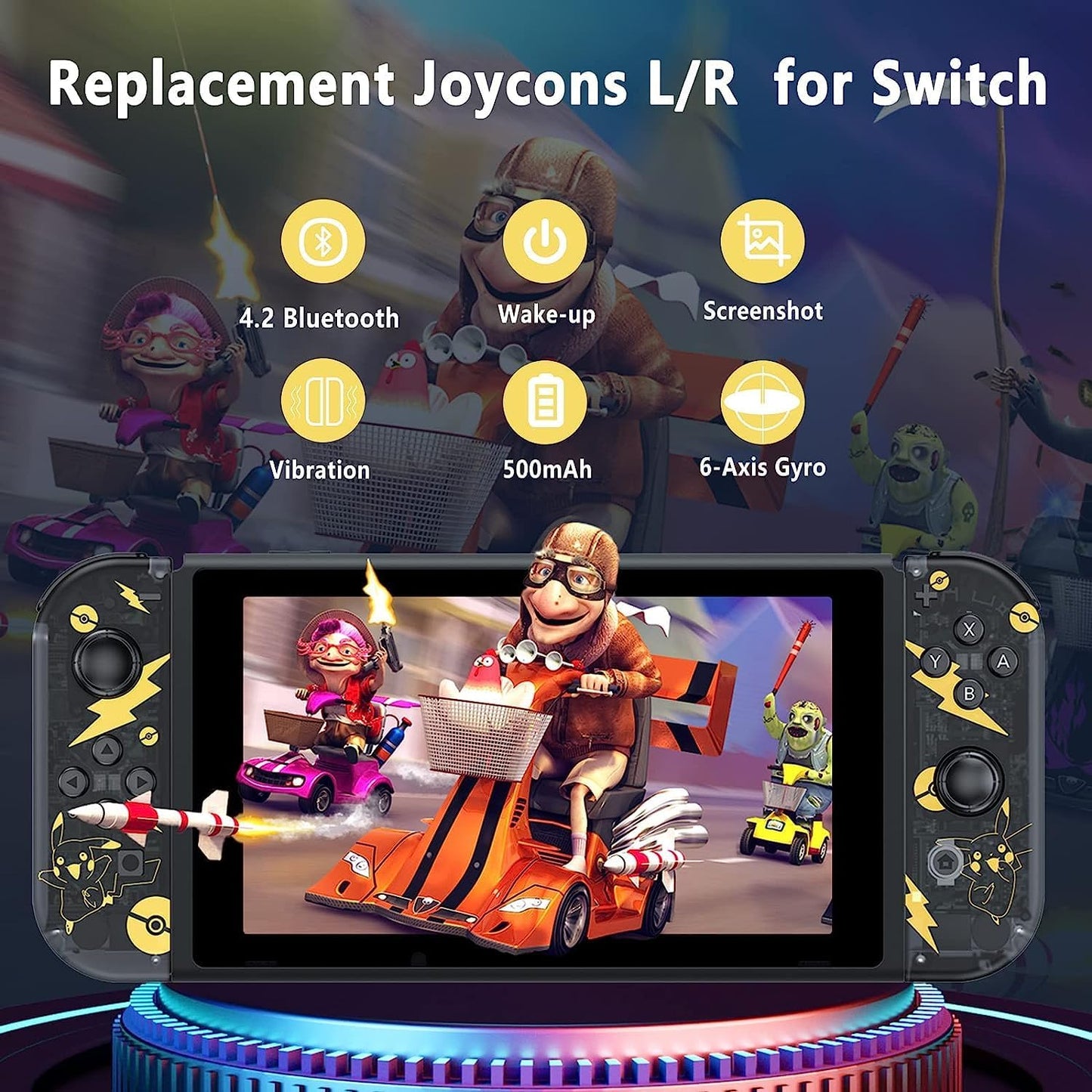 RCY Joypad Controller for Nintendo Switch,PIKACHU