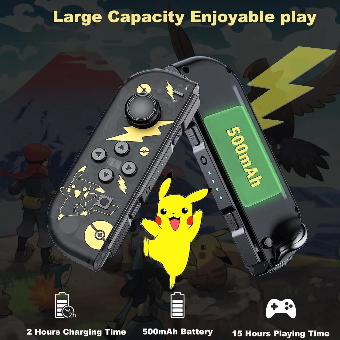 RCY Joypad Controller for Nintendo Switch,PIKACHU