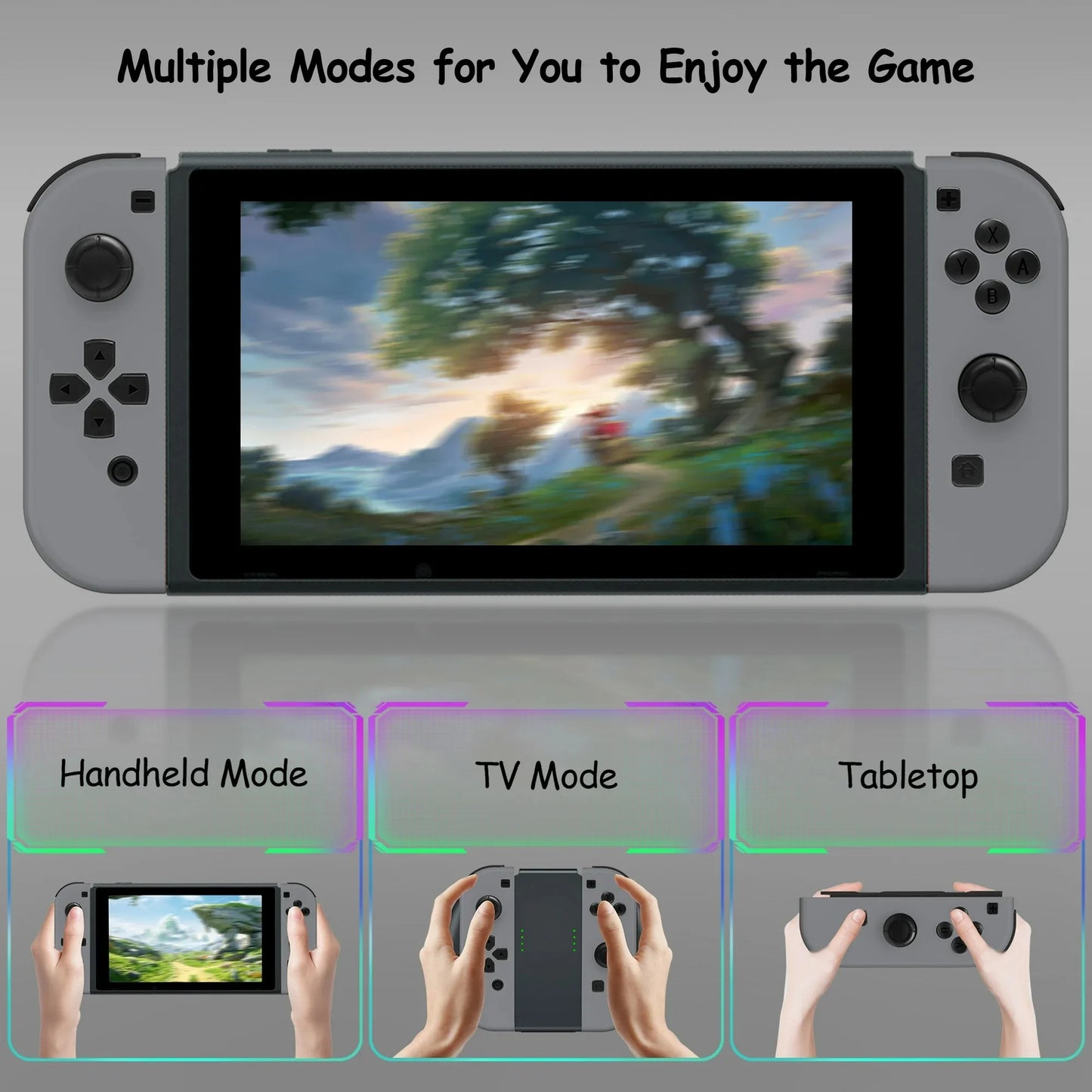 Switch Controller for N-Switch,OLED,Lite,Wireless Controllers (L/R) Support Vibration/WakeUp Function/Motion Control