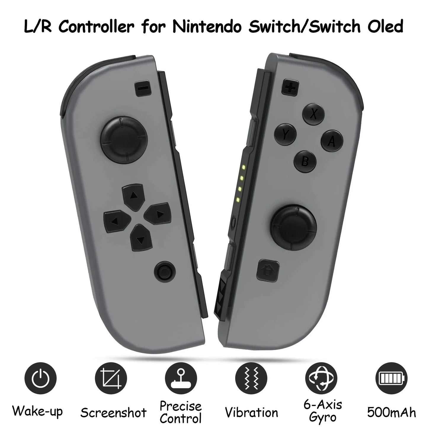 Switch Controller for N-Switch,OLED,Lite,Wireless Controllers (L/R) Support Vibration/WakeUp Function/Motion Control