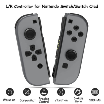 Switch Controller for N-Switch,OLED,Lite,Wireless Controllers (L/R) Support Vibration/WakeUp Function/Motion Control
