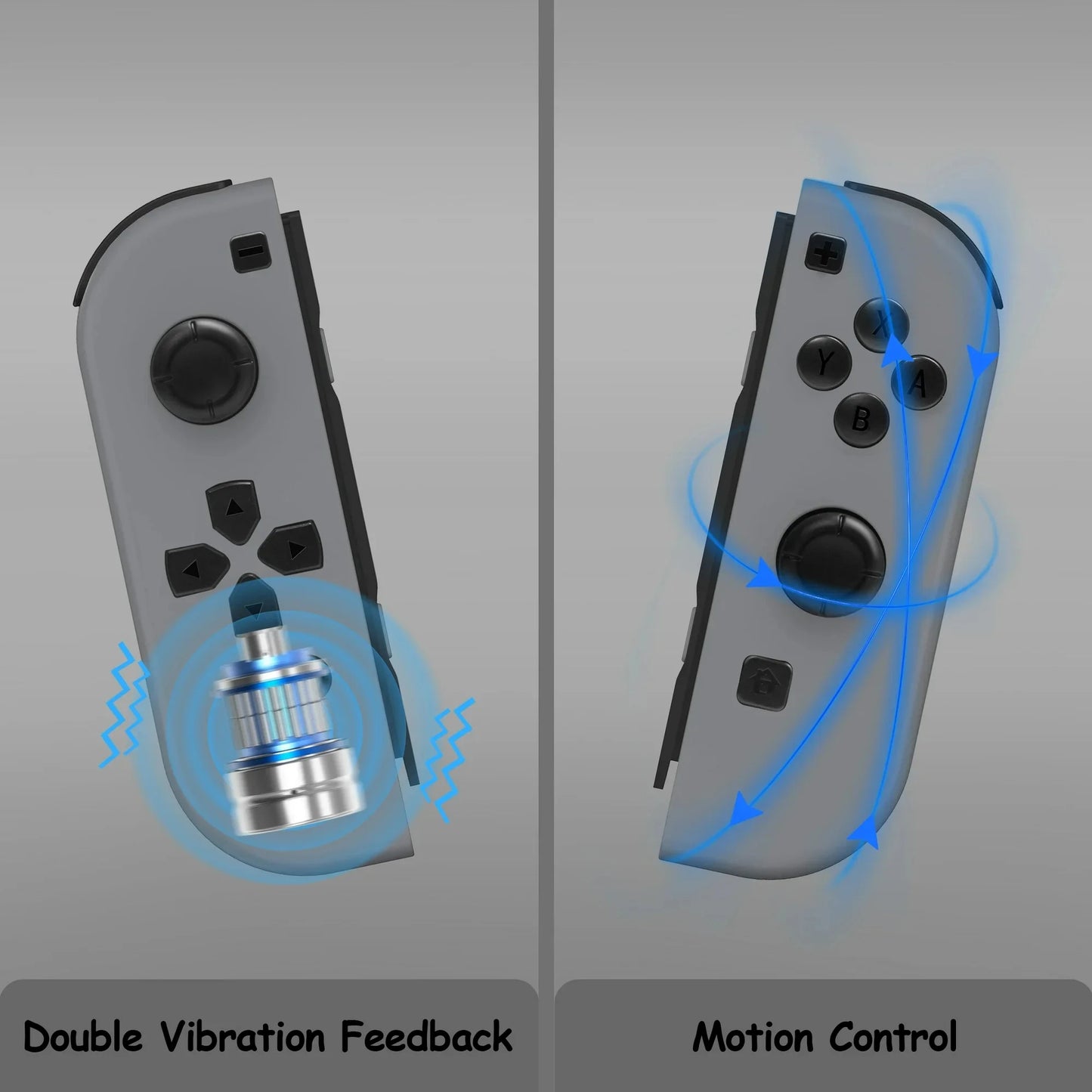 Switch Controller for N-Switch,OLED,Lite,Wireless Controllers (L/R) Support Vibration/WakeUp Function/Motion Control
