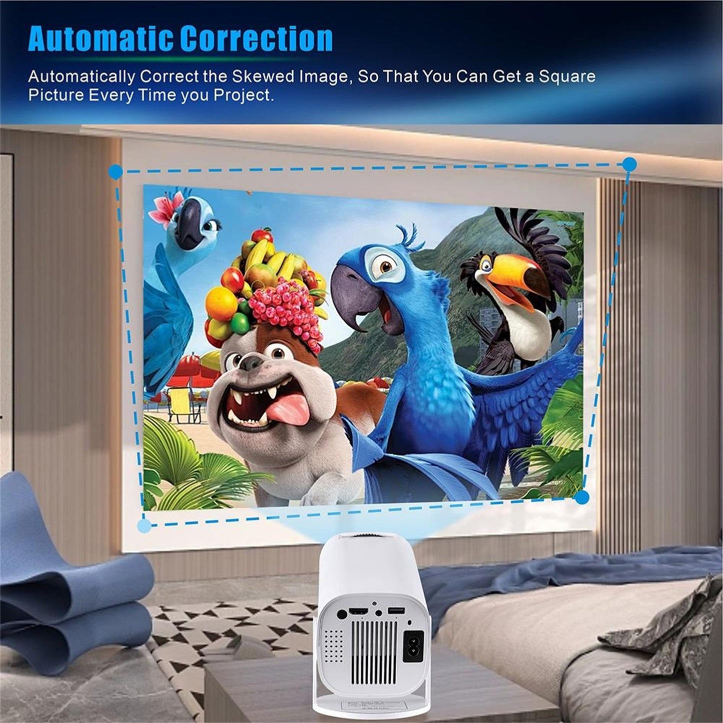RCY Mini Portable Projector and Games Combo,Black Controller