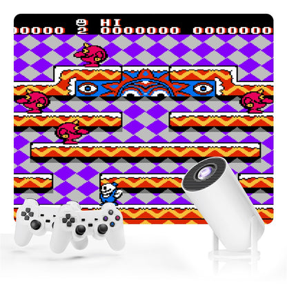 UHM Mini Gaming Porjector，Portable Projector with Gaming Controller P3+HY300