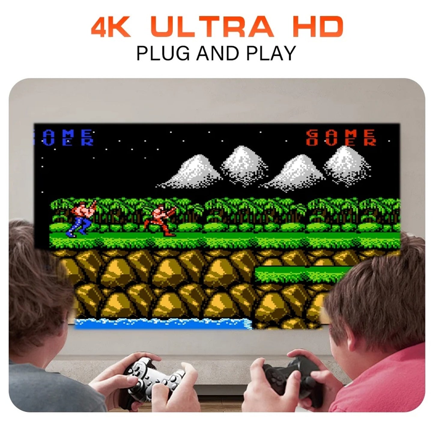 UHM Mini Gaming Porjector，Portable Projector with Gaming Controller P3+HY300