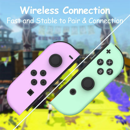 SZC JoyPad for Nintendo Switch Controller,Purple Green