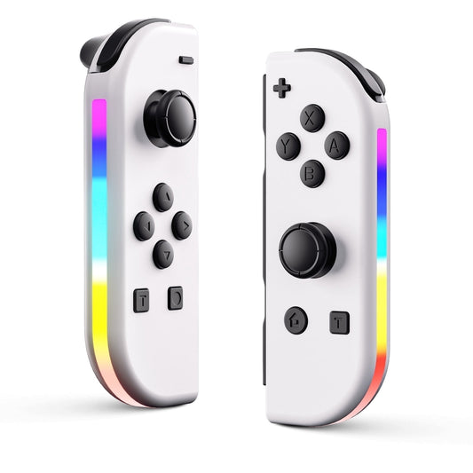 RGB Wireless Controller Compatible with Switch for N-Switch,Wireless Game Controller with 6Axis Gyroscope Double Vibration Motor