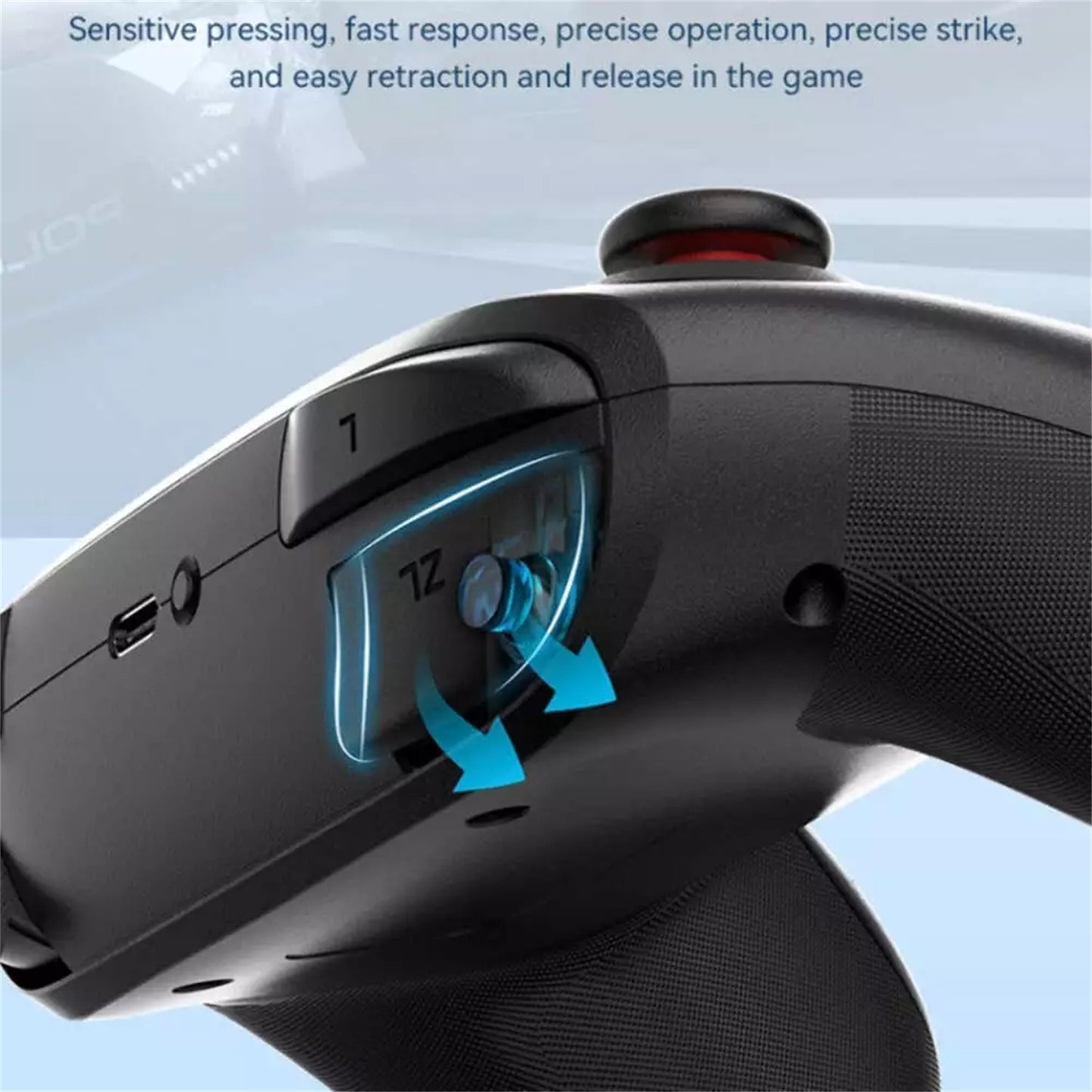 RCY Switch Controller Wireless Rechargeable Handheld Controller, S11 Black