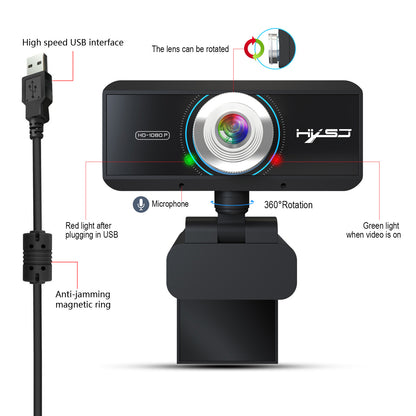 RCY 1080P Webcam with Microphone,S4
