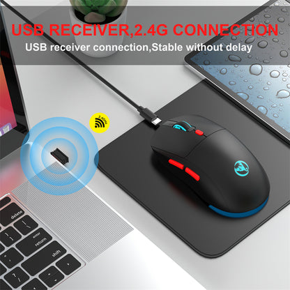 RCY T20 Wireless Gaming Mouse,2.4G,Black