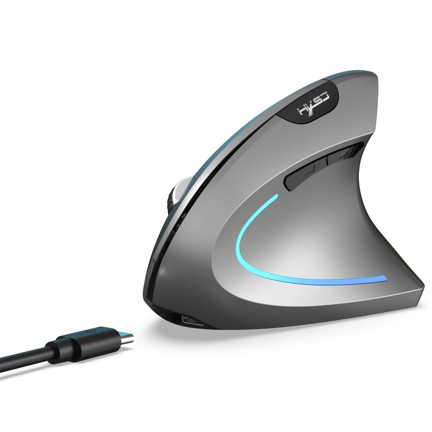 Vertical Wireless Mouse,2.4G/Dual Bluetooth 5.1 Rechargeable Gaming Mice for Laptop,Desktop,PC,MacBook,Up 2400 DPI