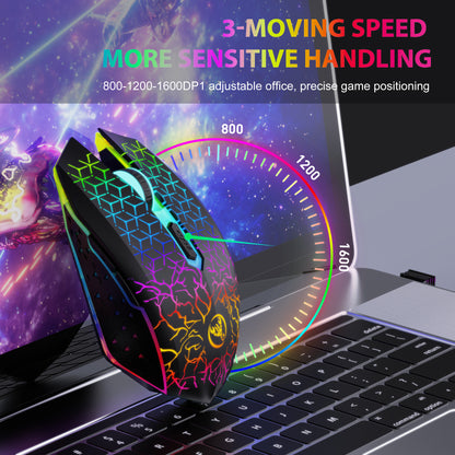 RCY Dual Wireless Rechargeable Gaming Mouse,T34 Black