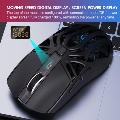 UHM Wireless Gaming Mouse,T400 Black