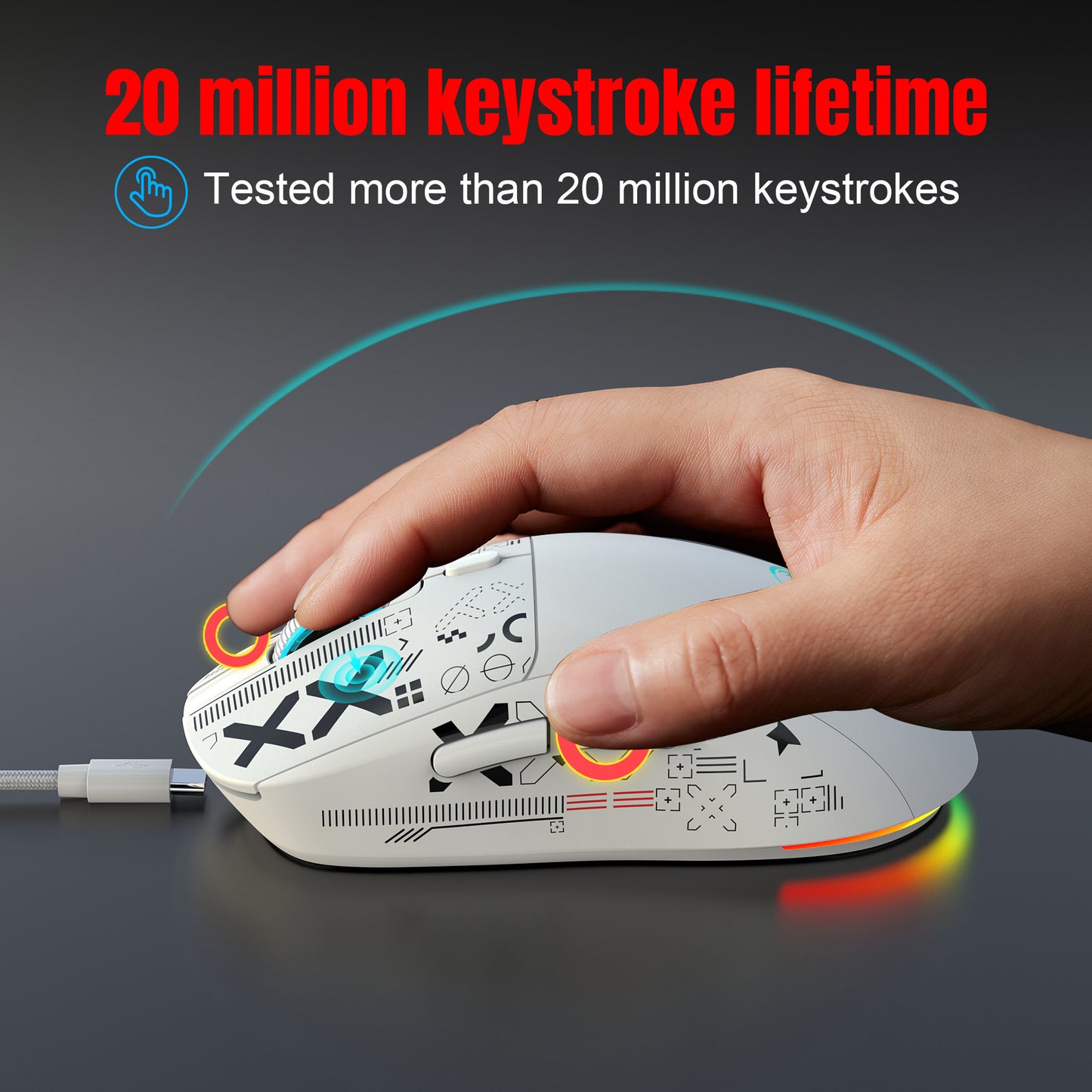 UHM T90 Tri-mode  Gaming Mouse