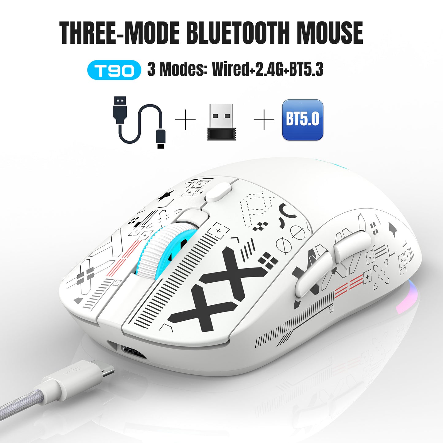 UHM T90 Tri-mode  Gaming Mouse